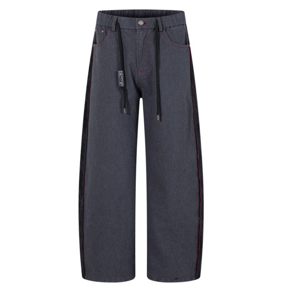 Shadow Textured Wide - Leg Pants - Thrashink