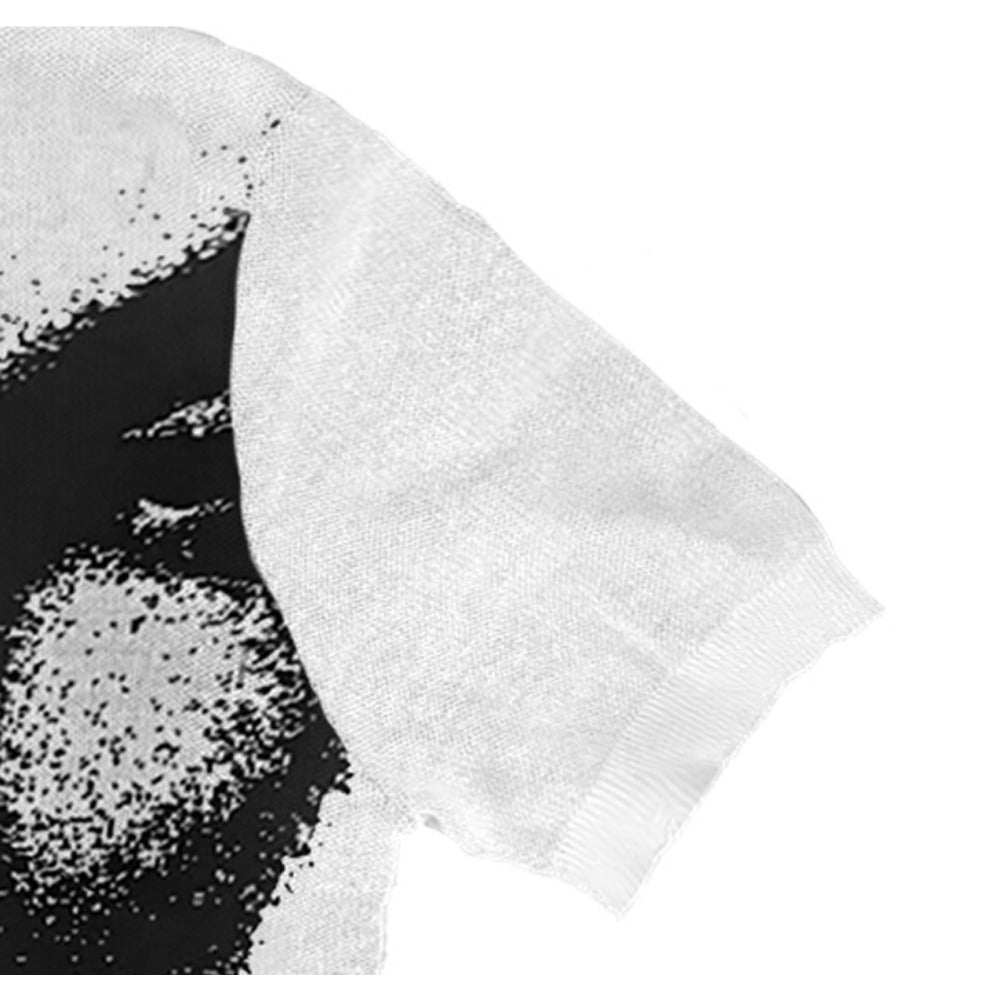 Shadowed Artistic Visage Knit T-Shirt - Thrashink