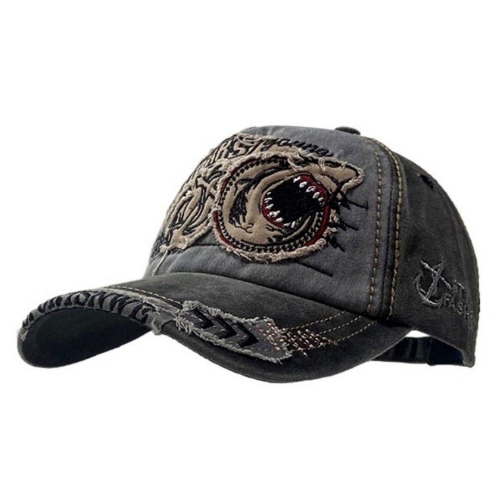 Shark Frayed Patch Cap - Thrashink