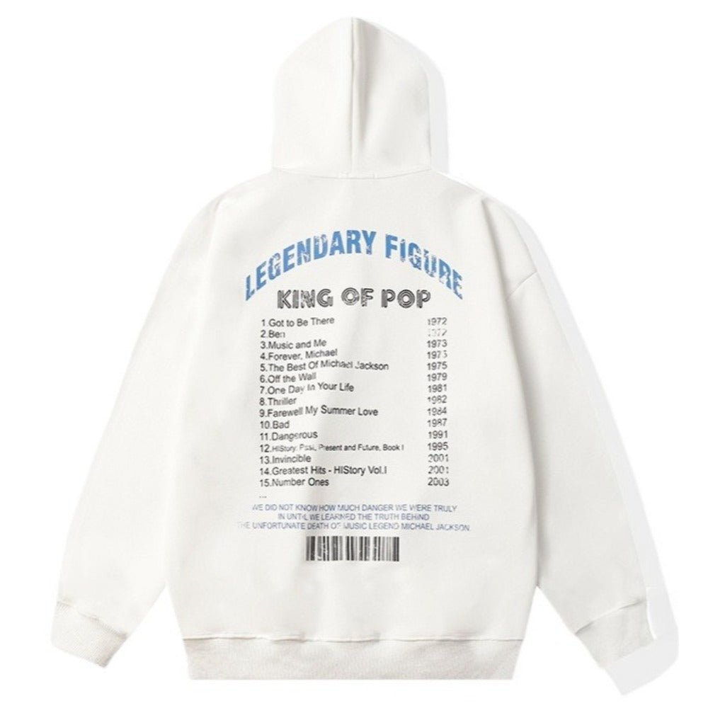 Silhouette Lettering Print Hoodie - Thrashink
