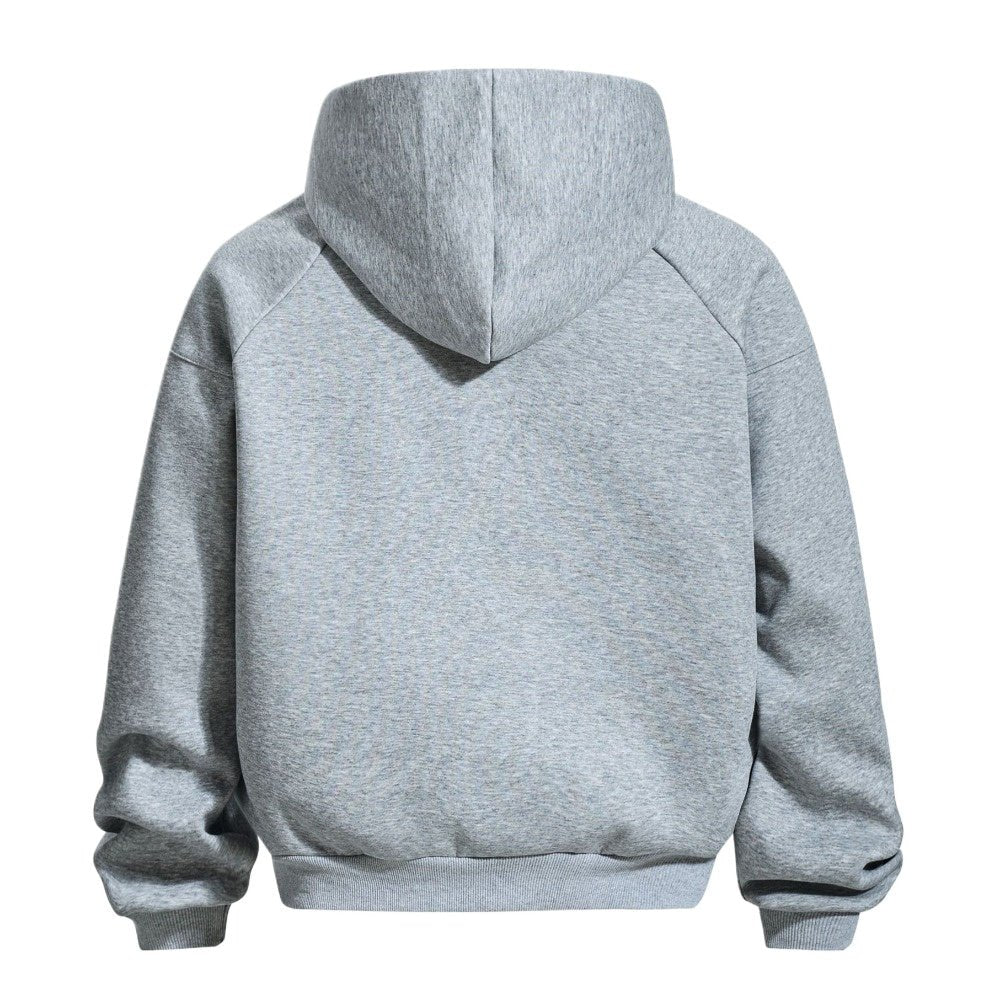 Simple Half - Zip Pullover Hoodies - Thrashink