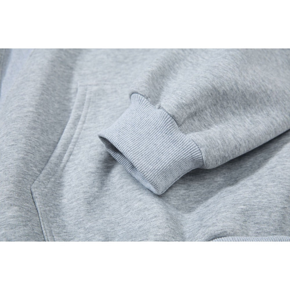 Simple Half - Zip Pullover Hoodies - Thrashink