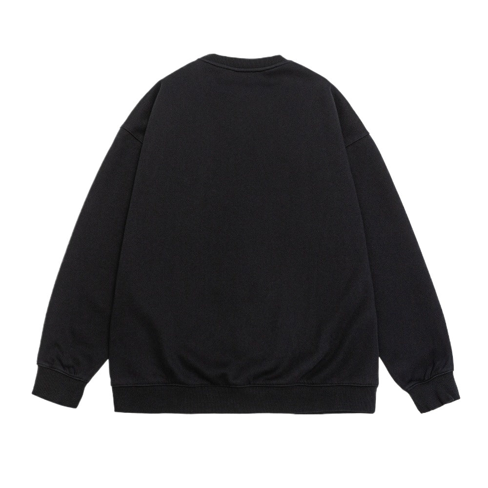 Simple Letter Print Loose Sweatshirt - Thrashink