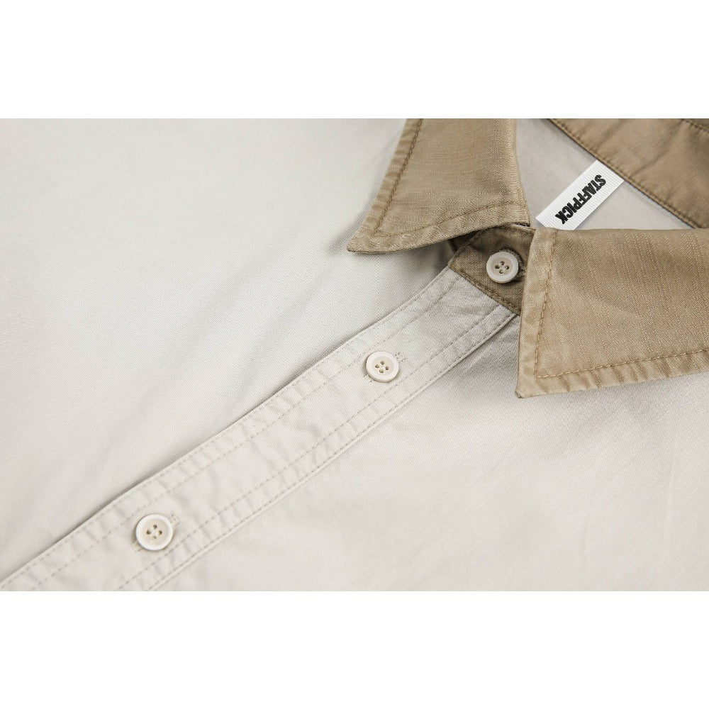 Simple Washed Workwear Shirt - Thrashink