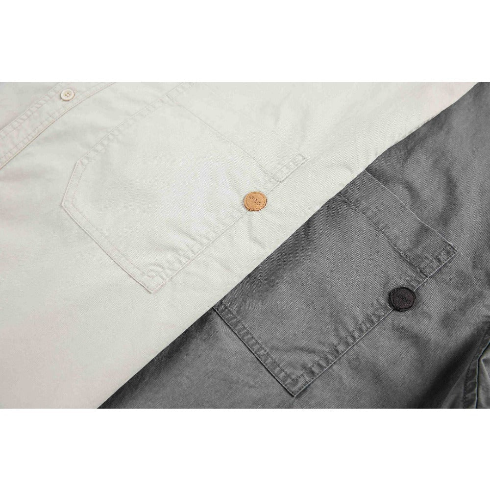 Simple Washed Workwear Shirt - Thrashink