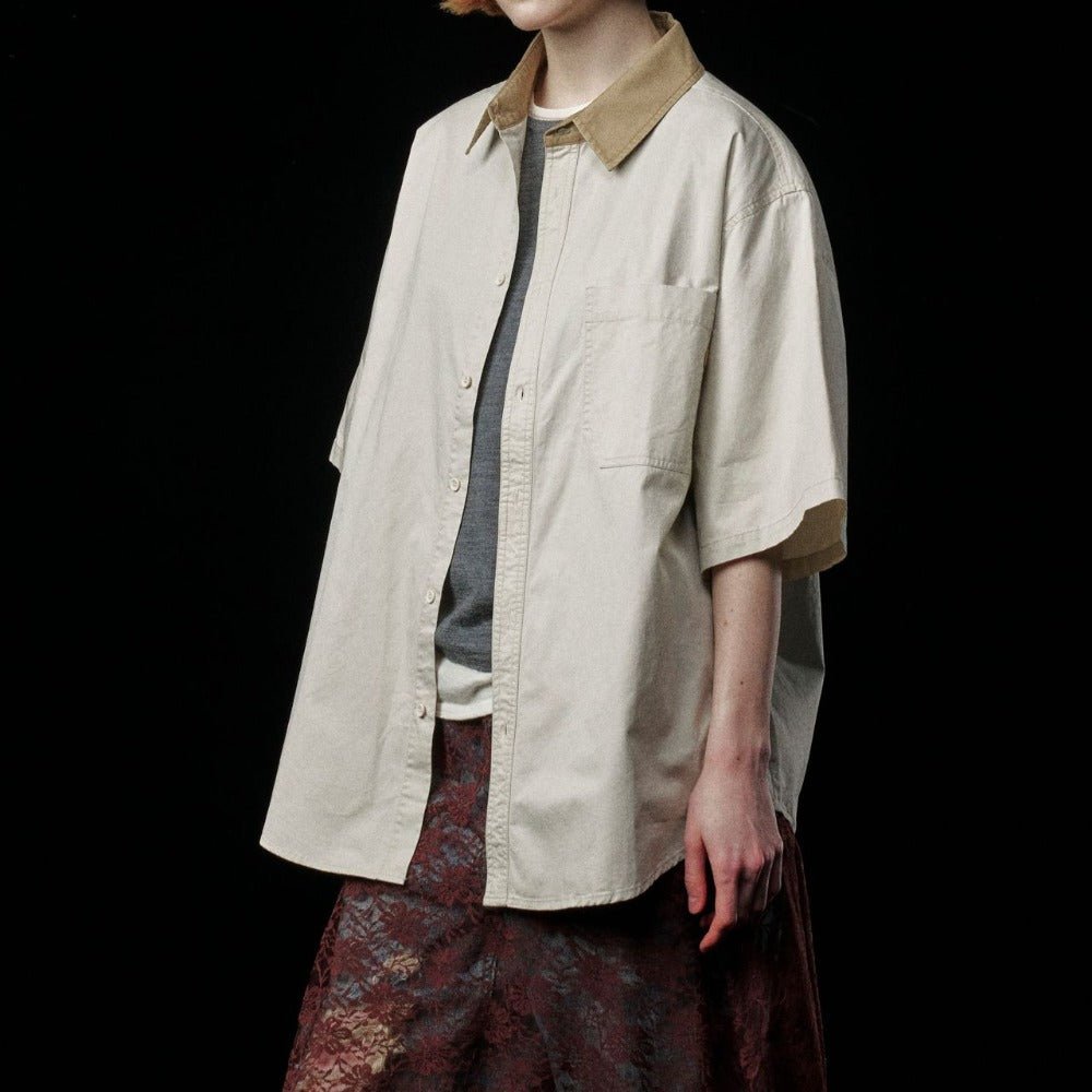 Simple Washed Workwear Shirt - Thrashink