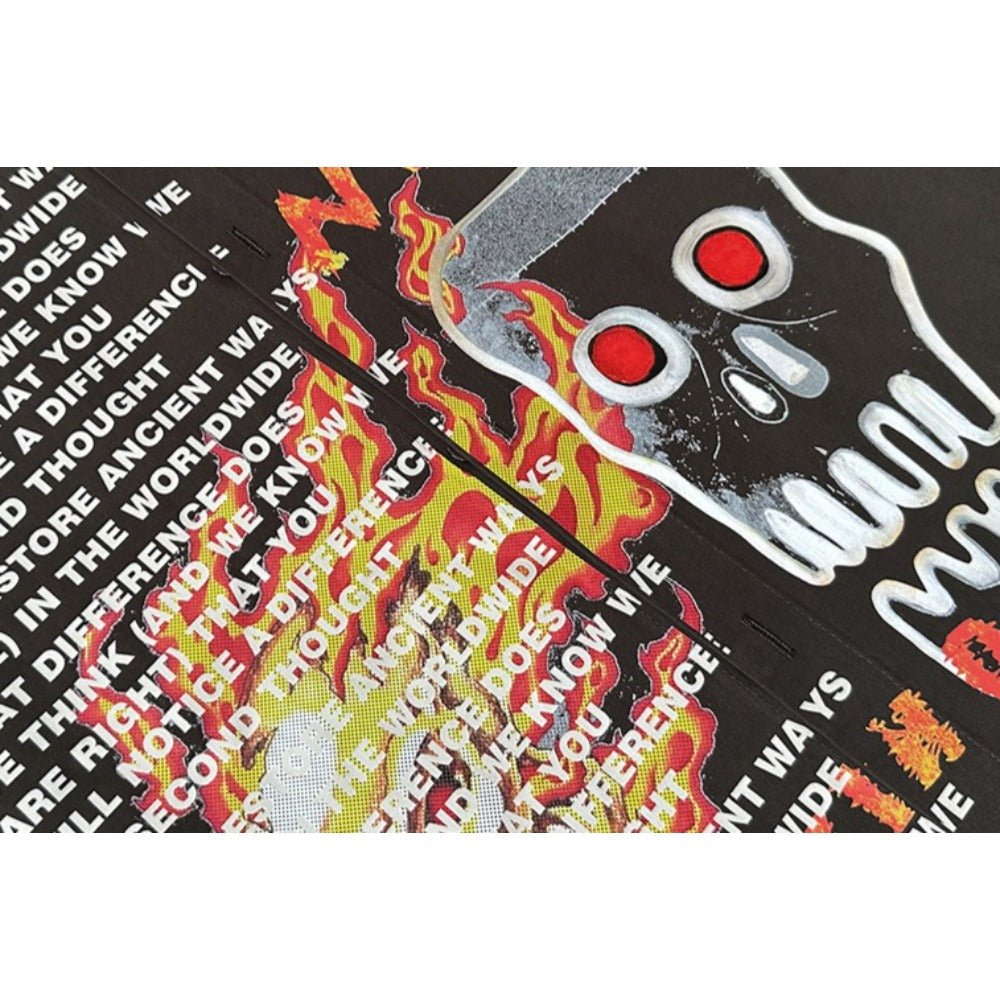 Skull Flame Graphic Shirt - Thrashink