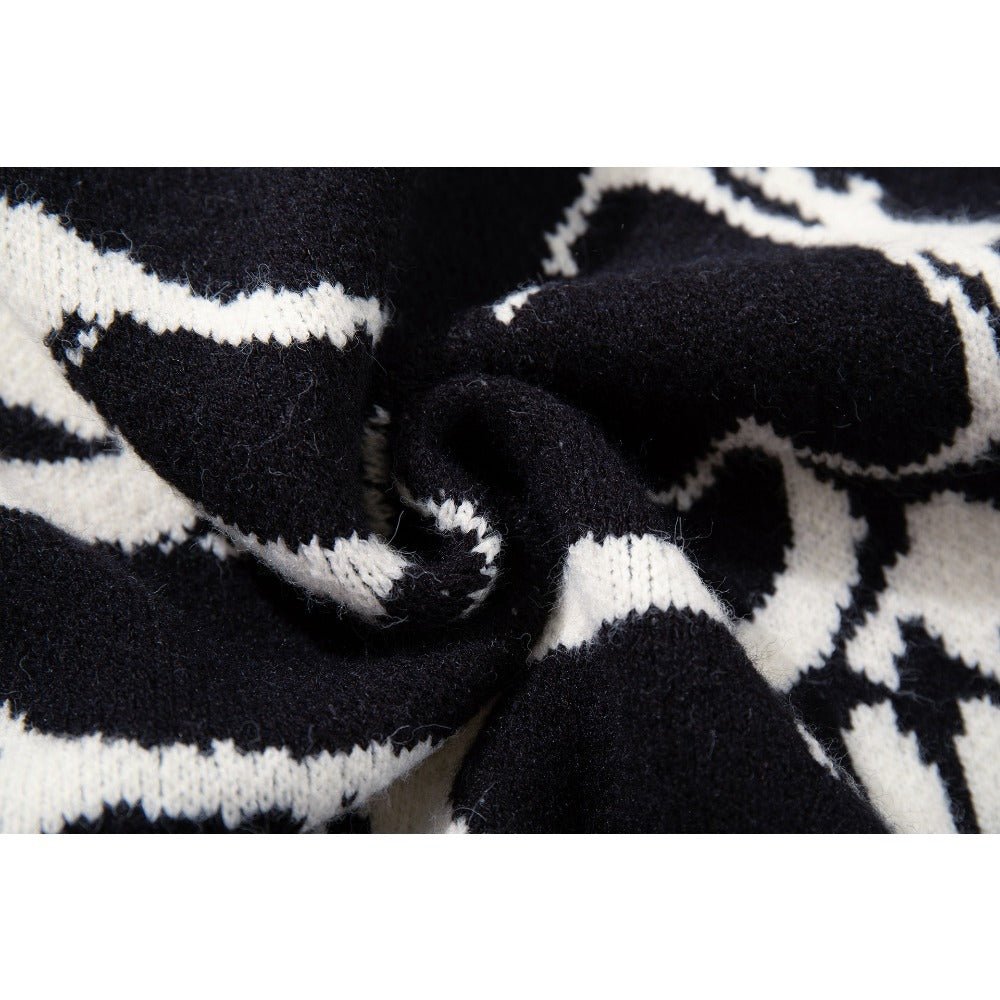 Skull Inferno Ripped Sweater Vest - Thrashink