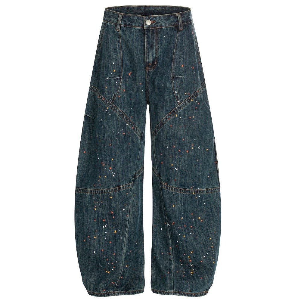 Splatter Art Baggy Jeans - Thrashink