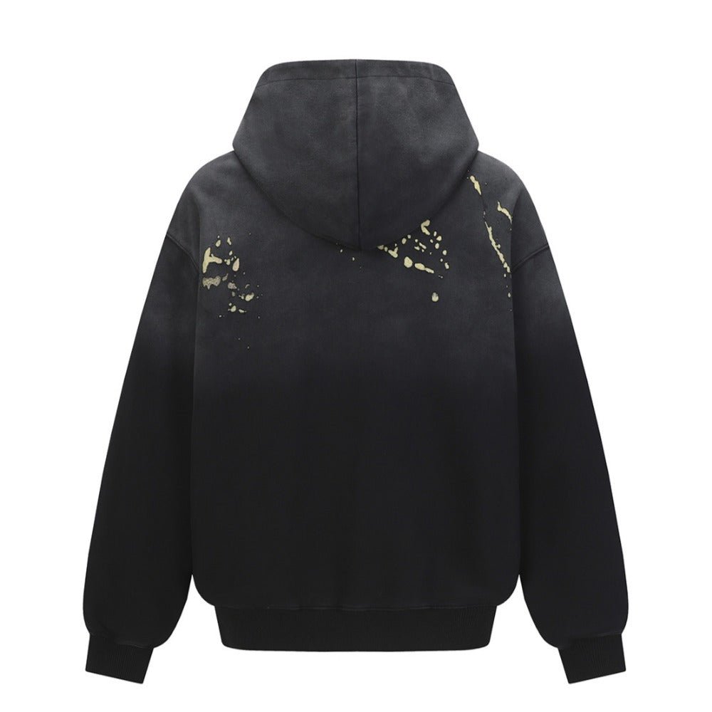 Splatter Print Hoodie - Thrashink