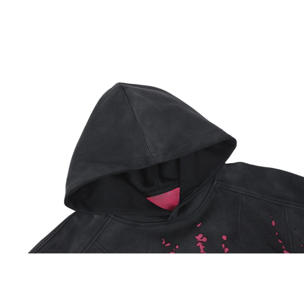 Splatter Print Hoodie - Thrashink