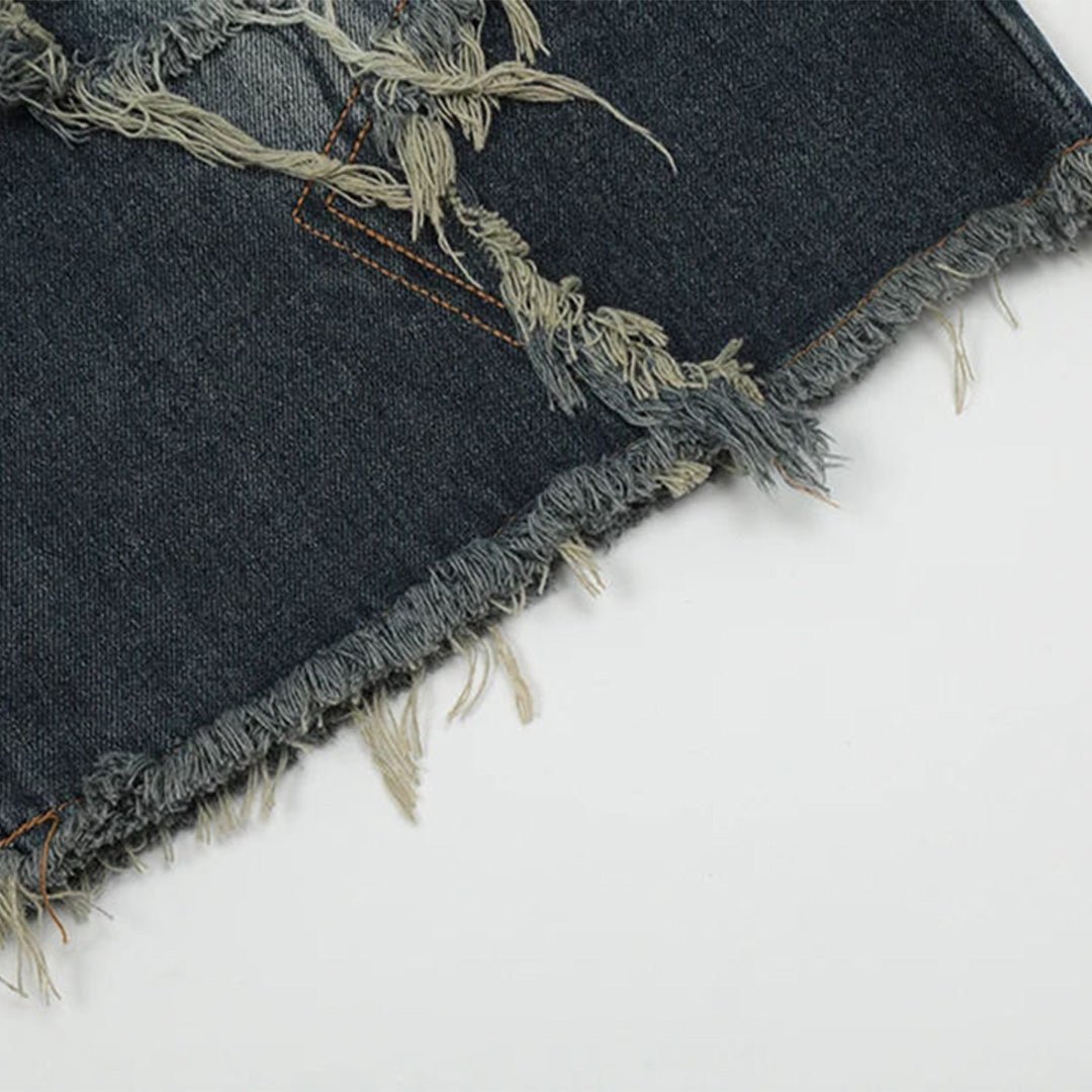 Star Denim Shorts - Thrashink