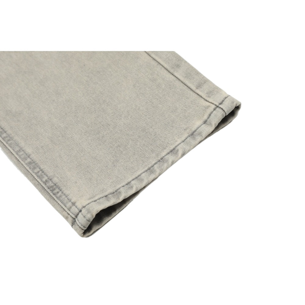 Star Embroidered Washed Jeans - Thrashink