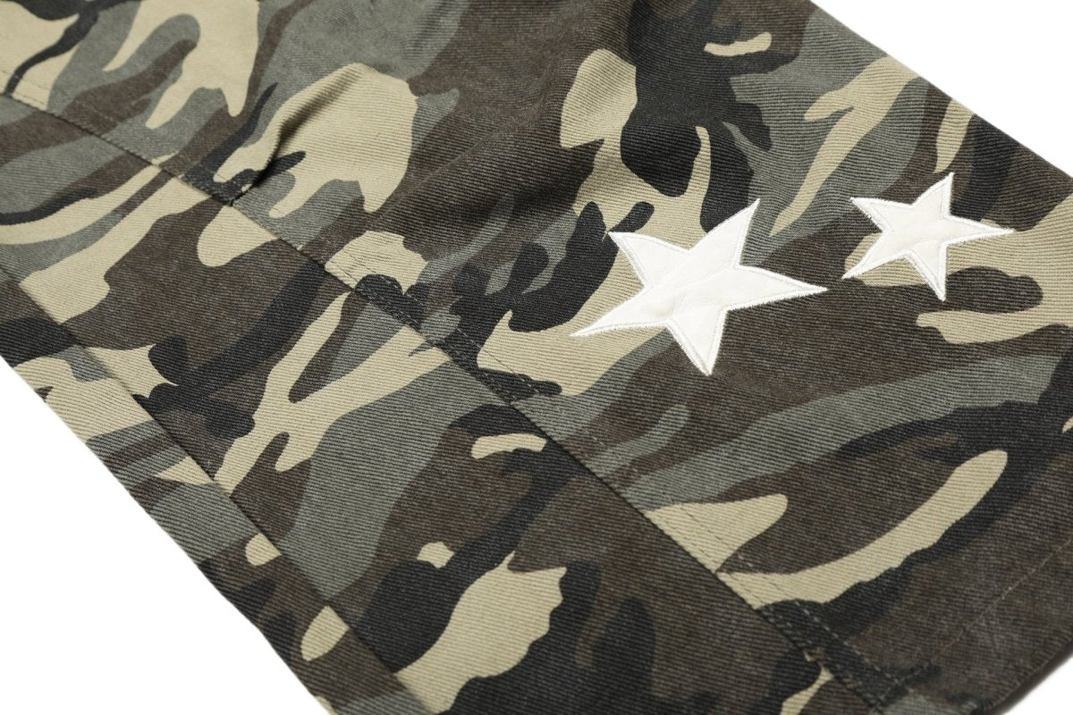 Star - Patch Camo Wide - Leg Cargo Pants - Thrashink