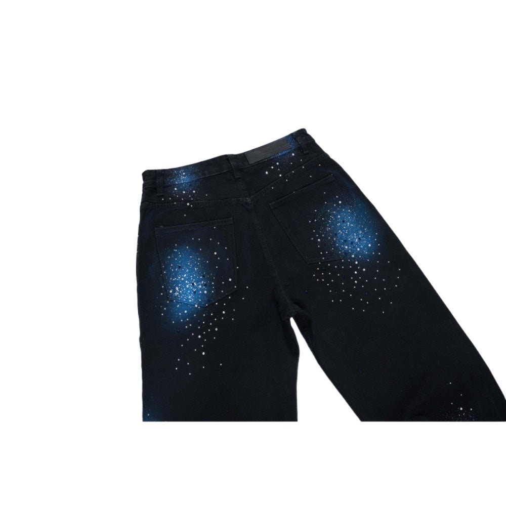 Starry Sky Rhinestone - Embellished Jeans - Thrashink