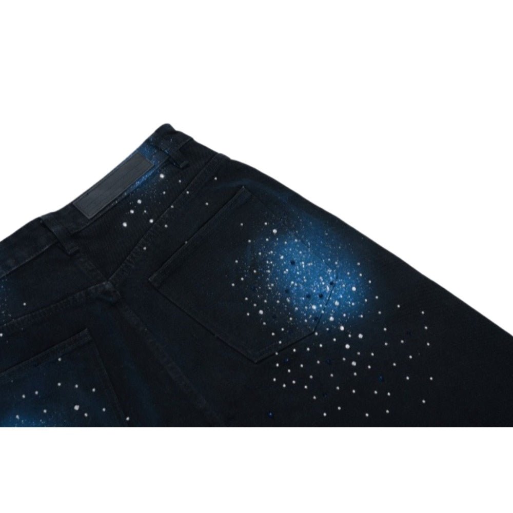 Starry Sky Rhinestone - Embellished Jeans - Thrashink