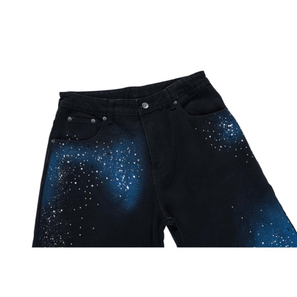 Starry Sky Rhinestone - Embellished Jeans - Thrashink