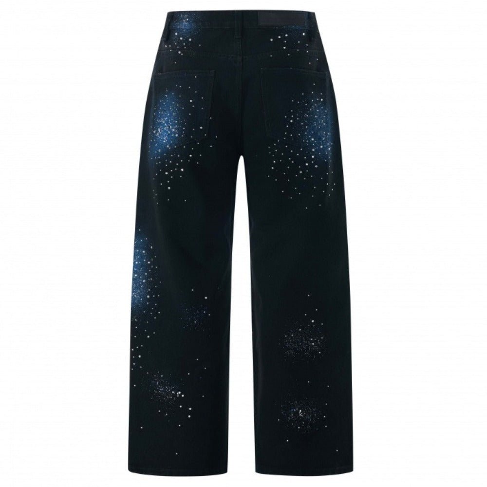 Starry Sky Rhinestone - Embellished Jeans - Thrashink
