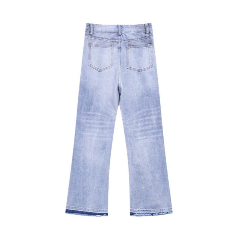 Street Flared Distressed Jeans - Thrashink
