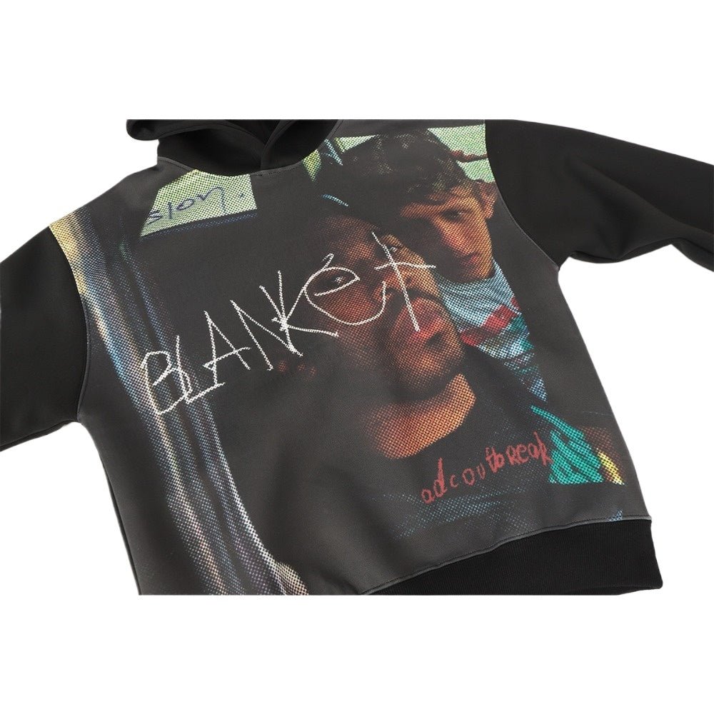 Street Hip - hop Character Print Sweatshirt - Thrashink