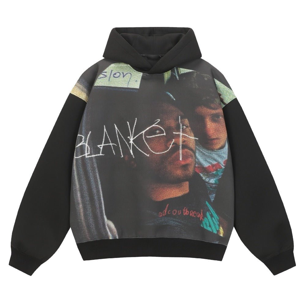 Street Hip - hop Character Print Sweatshirt - Thrashink