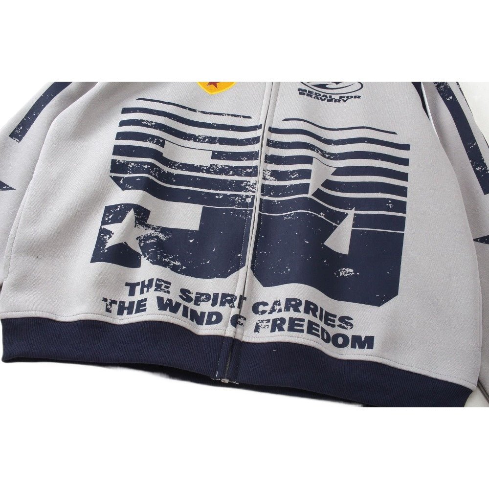 Street Motorcycle Racing Suit Print Hoodie - Thrashink