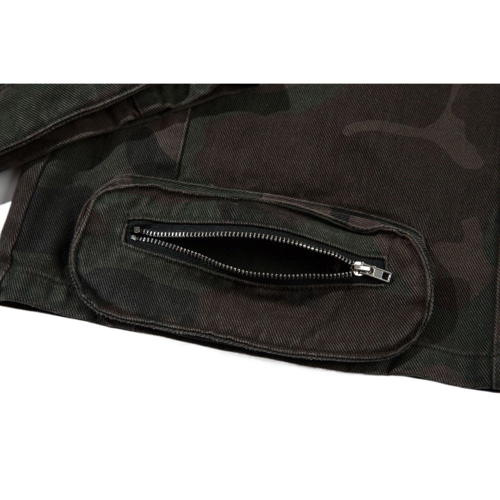 Street Multi - pocket Camouflage Cargo Pants - Thrashink