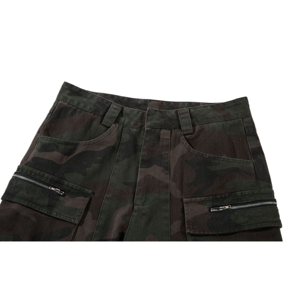 Street Multi - pocket Camouflage Cargo Pants - Thrashink