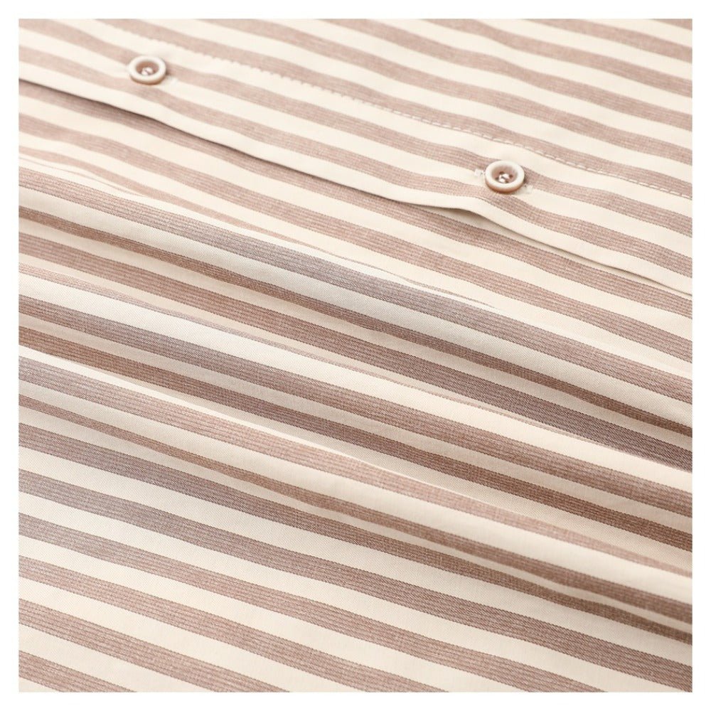 Striped Long Sleeve Casual Shirt - Thrashink