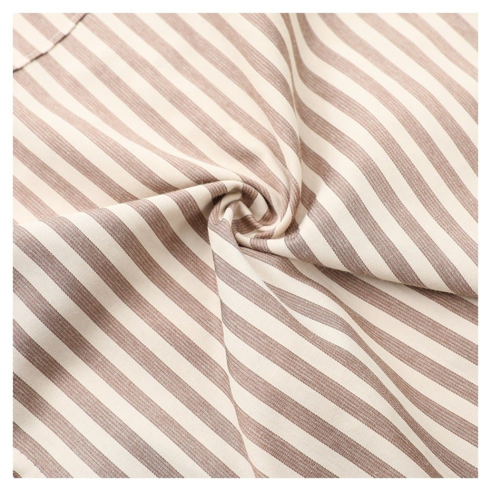 Striped Long Sleeve Casual Shirt - Thrashink