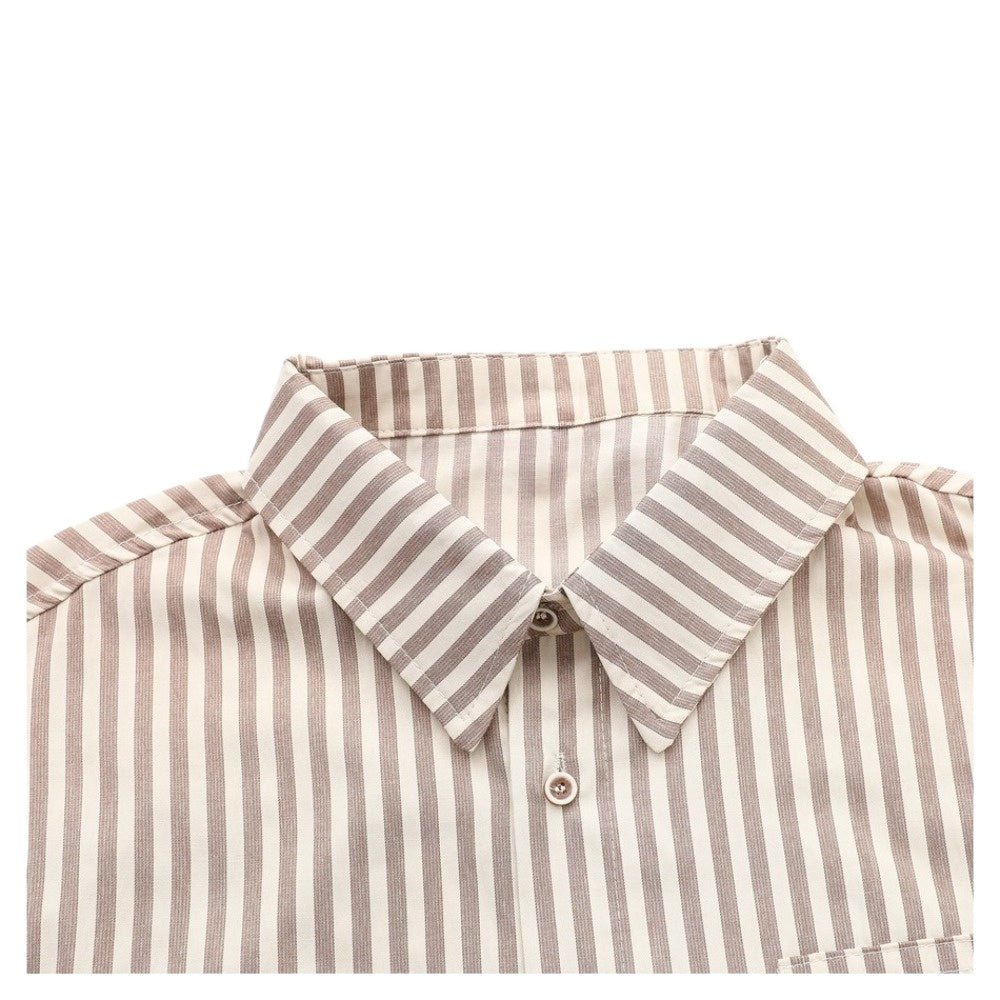 Striped Long Sleeve Casual Shirt - Thrashink
