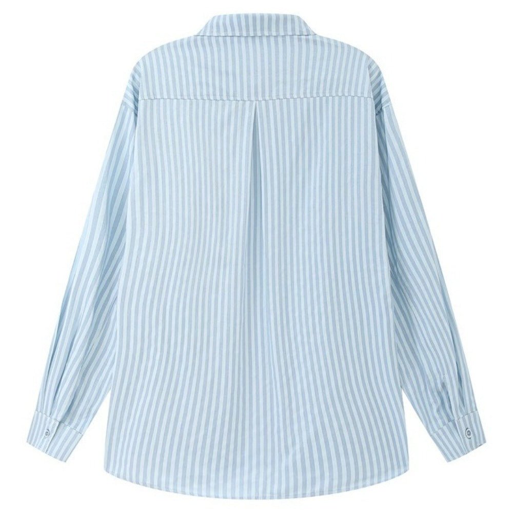 Striped Long Sleeve Casual Shirt - Thrashink