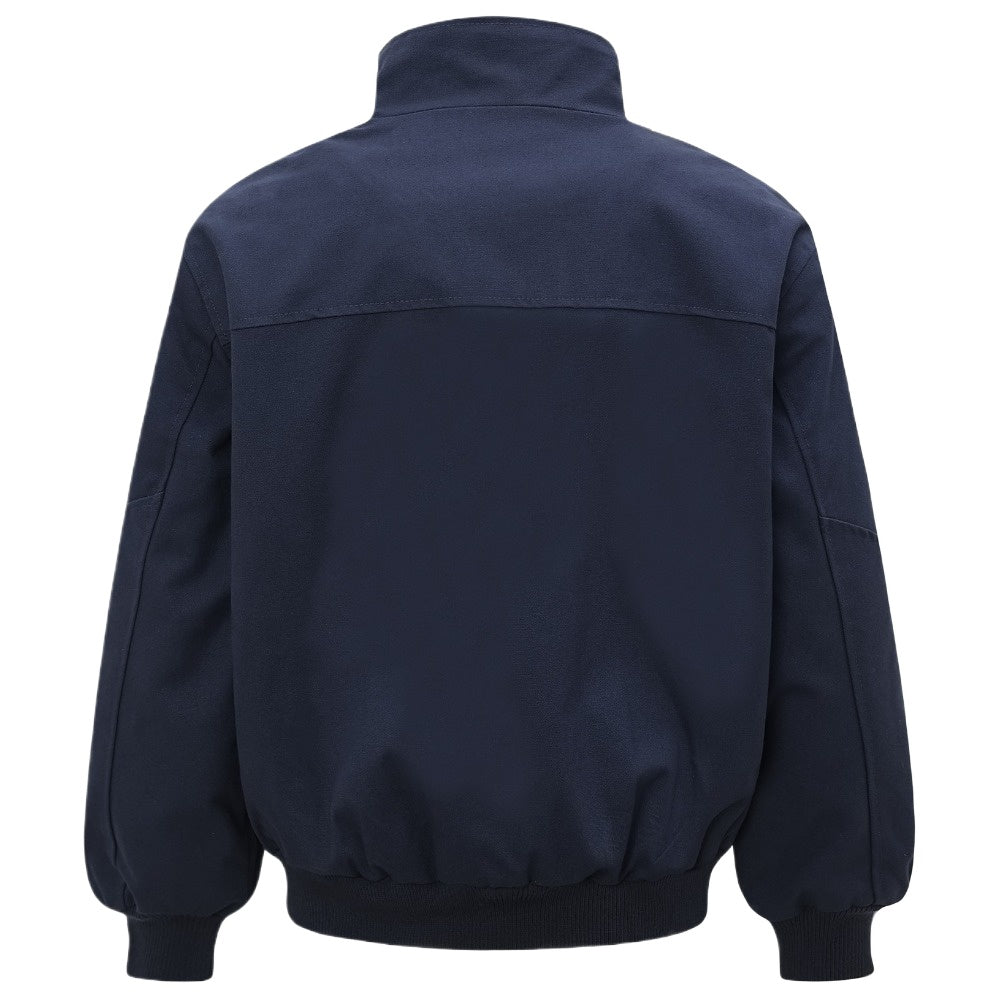 Structured Stand - up Collar Bomber Jacket - Thrashink