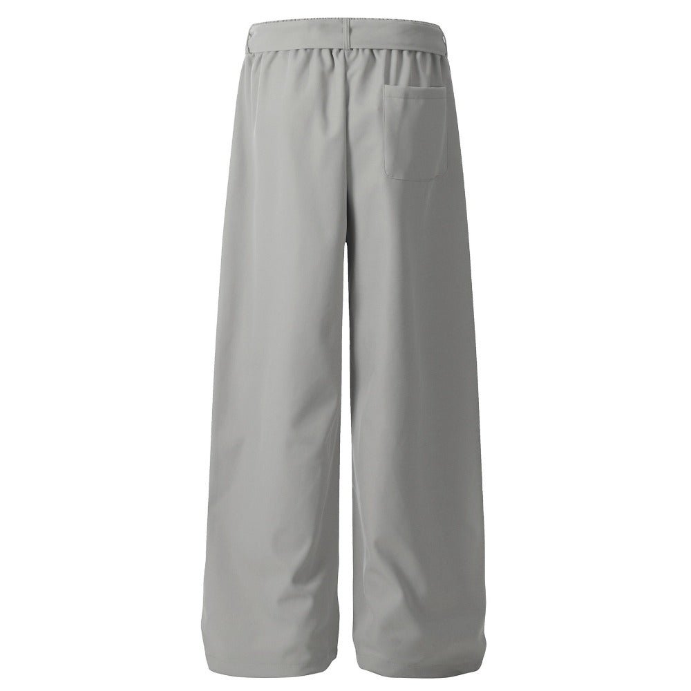 Stylish Belted Wide - Leg Pants - Thrashink
