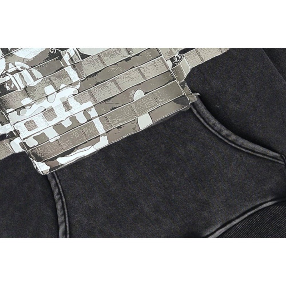 Tactical Art Fleece - Lined Hoodie - Thrashink