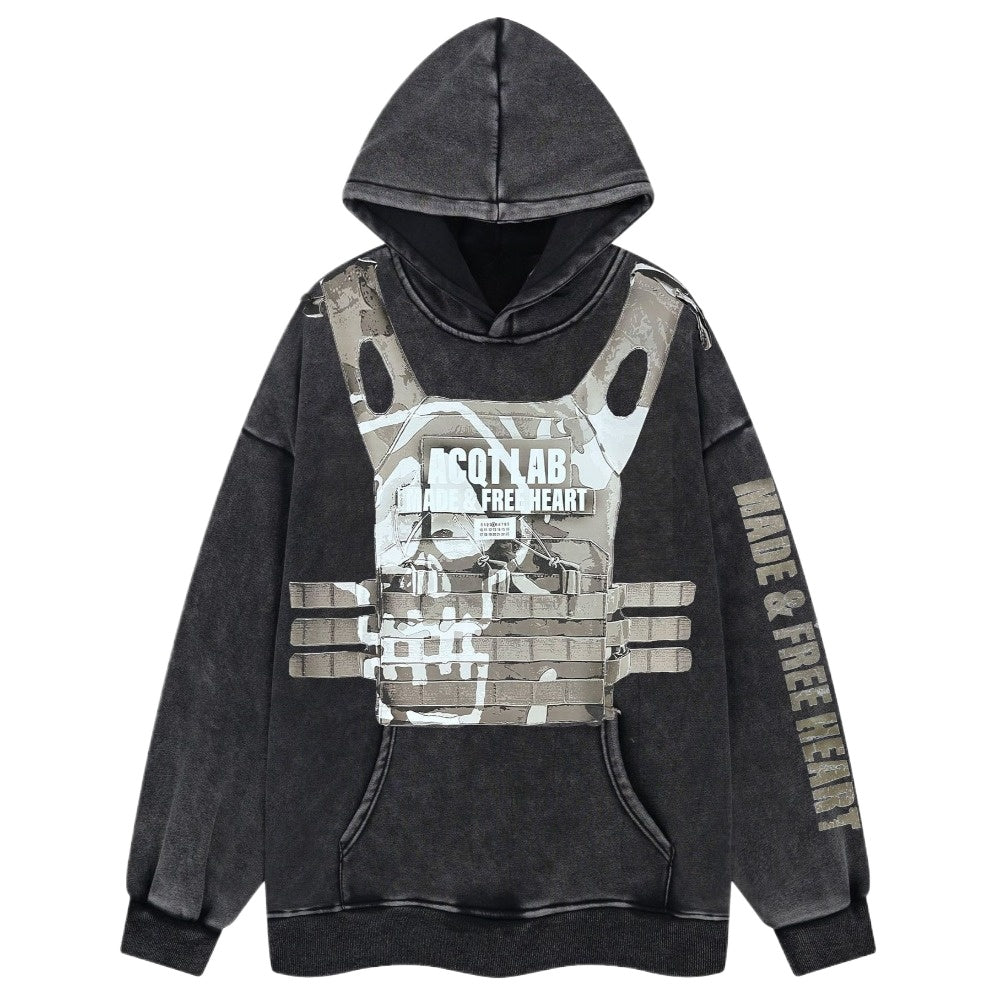 Tactical Art Fleece - Lined Hoodie - Thrashink