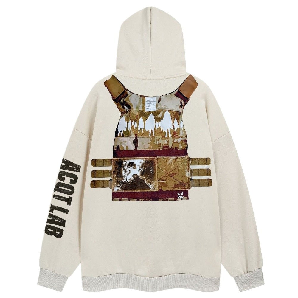 Tactical Art Fleece - Lined Hoodie - Thrashink