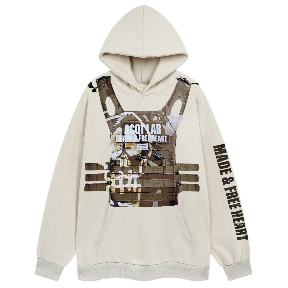 Tactical Art Fleece - Lined Hoodie - Thrashink