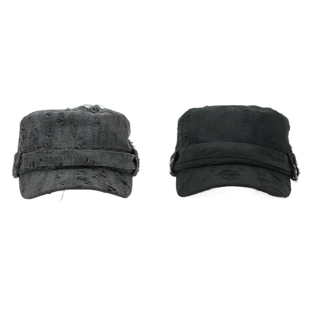 Tattered Rivet Flat Cap - Thrashink