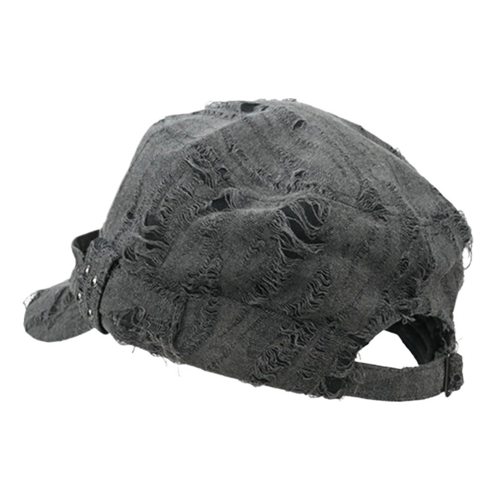 Tattered Rivet Flat Cap - Thrashink