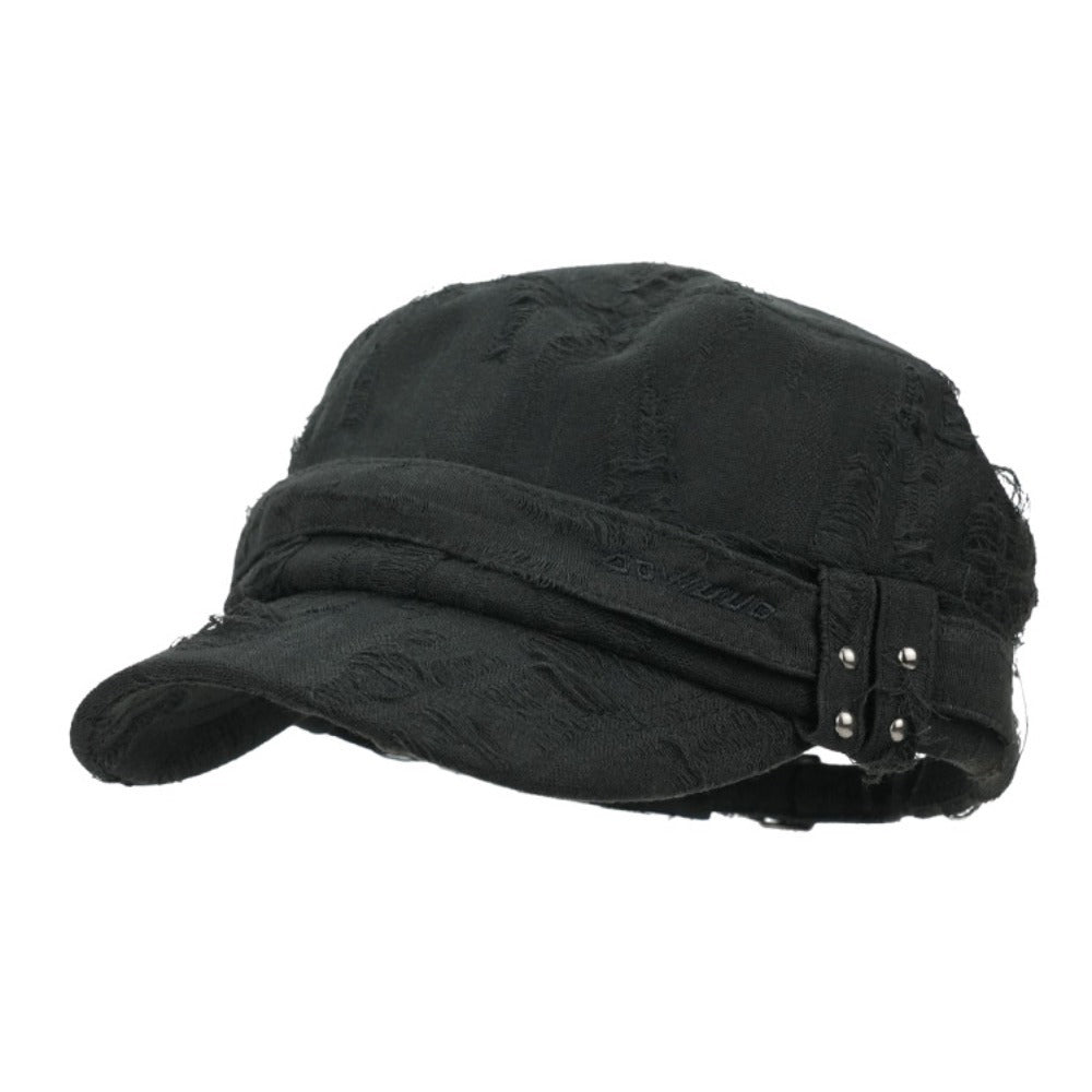 Tattered Rivet Flat Cap - Thrashink