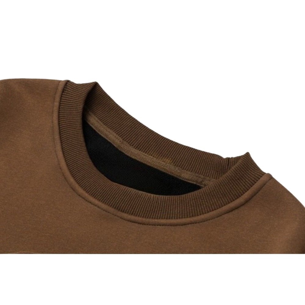 Theater Popcorn Print Fleece Sweatshirt - Thrashink