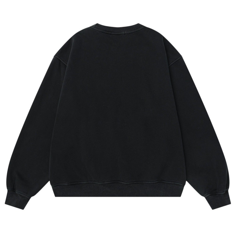 Theater Popcorn Print Fleece Sweatshirt - Thrashink