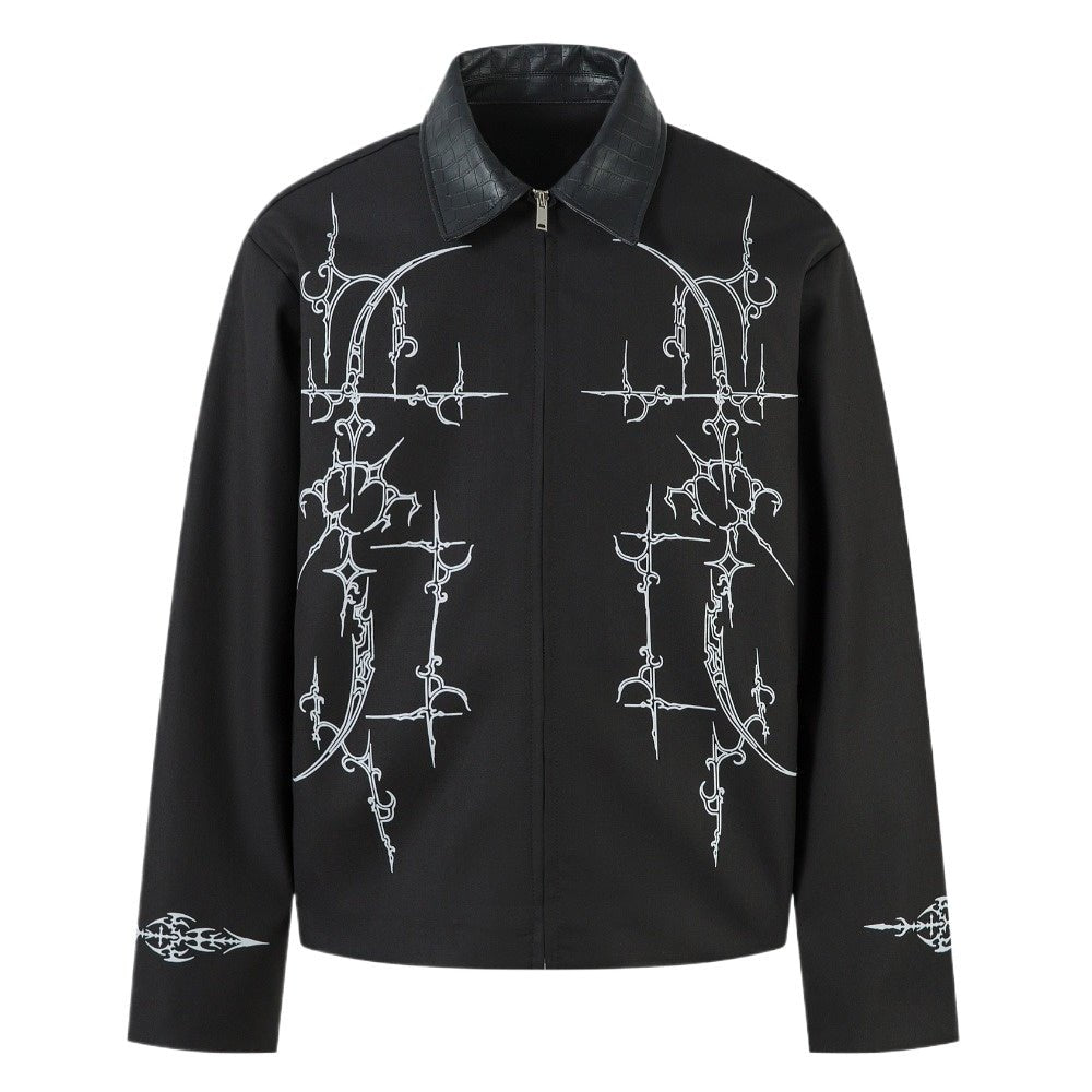 Thorn Gothic Style Harrington Jacket - Thrashink