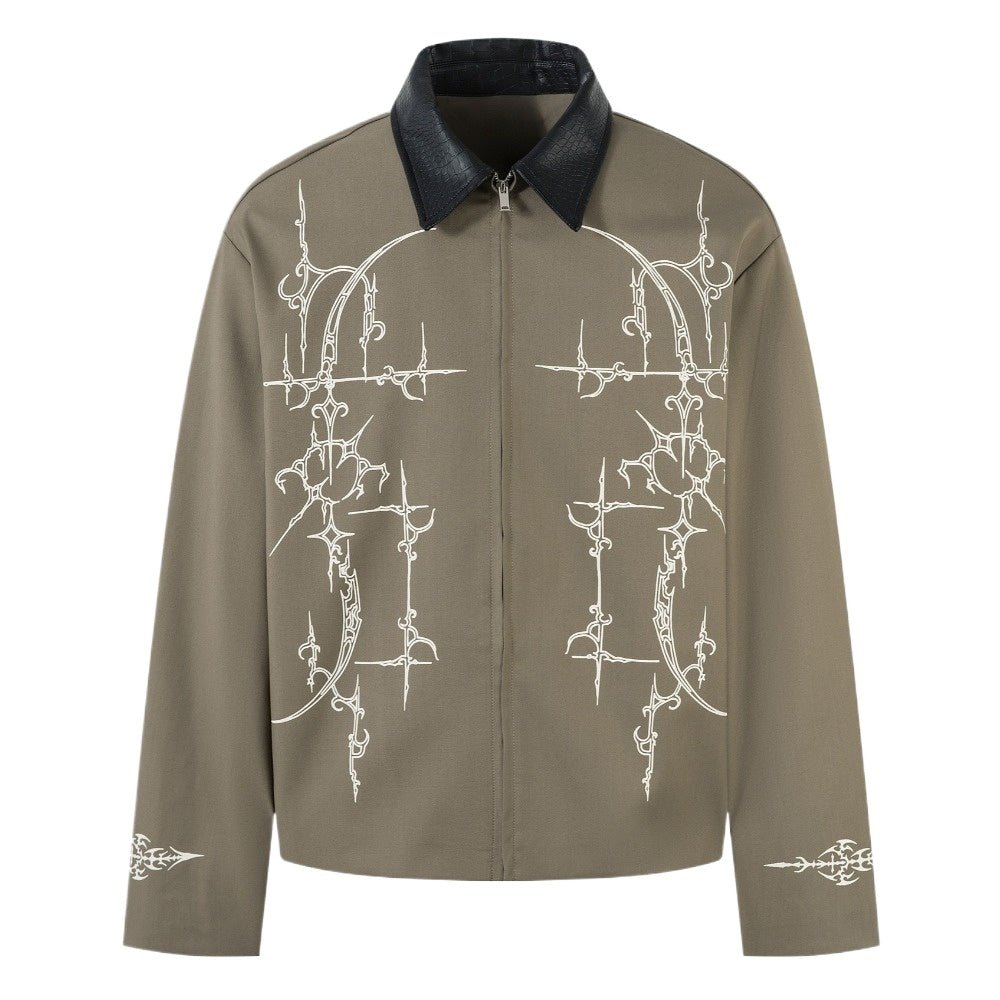 Thorn Gothic Style Harrington Jacket - Thrashink