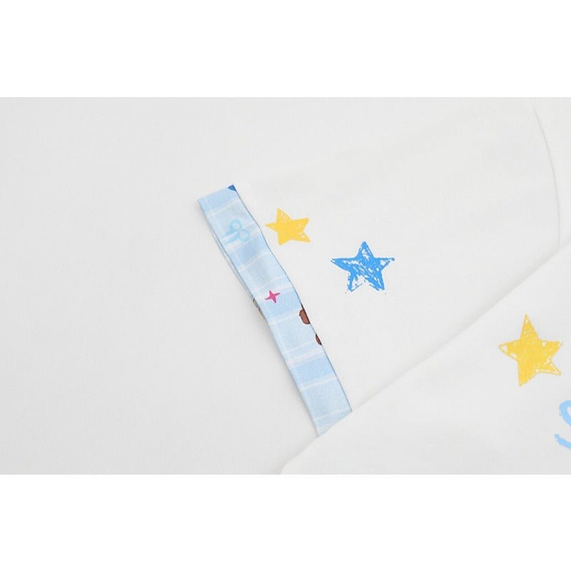 Tie Print Shirt Collar T-shirt - Thrashink
