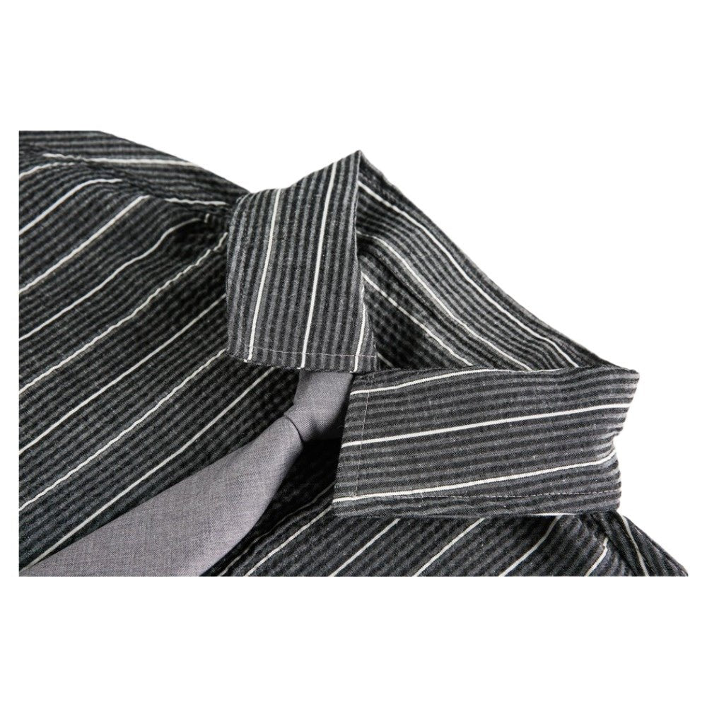 Tie Striped Casual Shirt - Thrashink