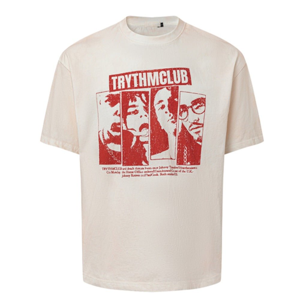 Trythm Club Portrait T-Shirt - Thrashink