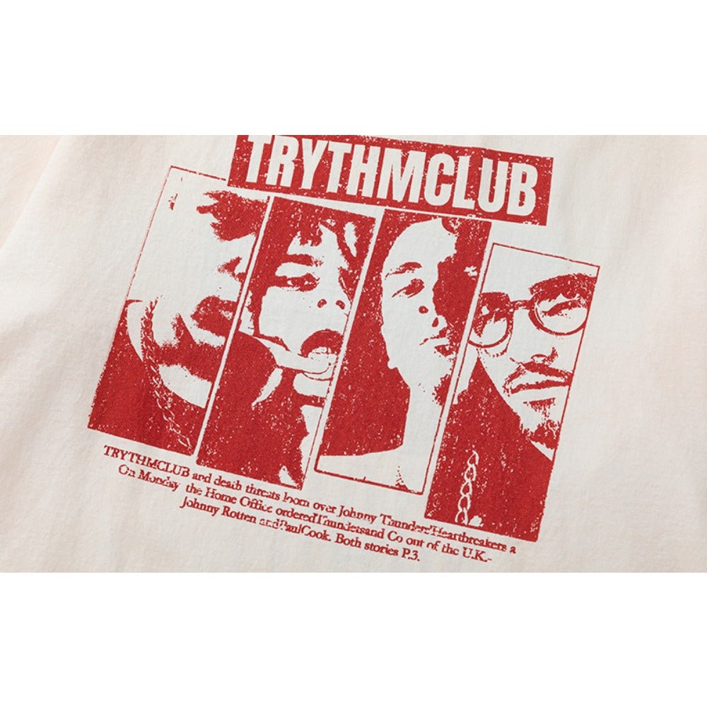 Trythm Club Portrait T-Shirt - Thrashink