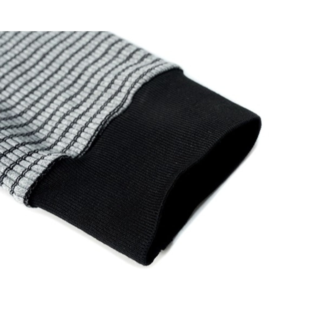 V - Polo Stripe Graphic Sweatshirt - Thrashink